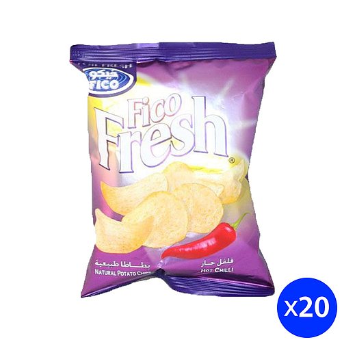 Fico Fresh Sticks Hot Chilly Potato 20x15g