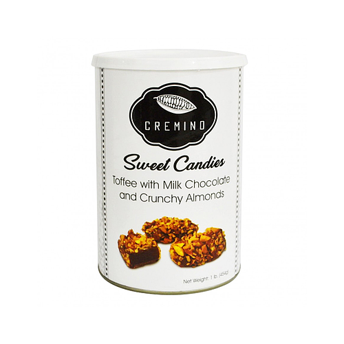 Cremino Sweet Candies Toffee Milk Chocolate Crunchy Almonds 454g