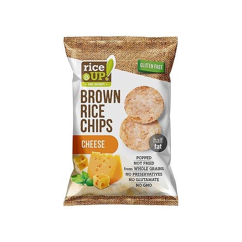 Rice Up Brown Rice Chips With Cheese 25g