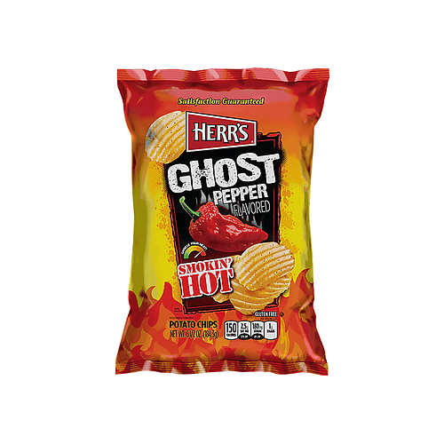 Herr's Ghost Pepper Flavourd Smokin' Hot Potato Chips 170g