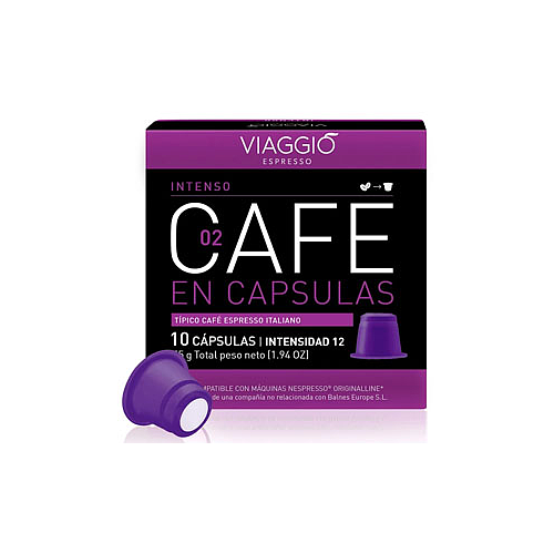 Viaggio Espresso Intenso Cafe En Capsulas 10x5.5g
