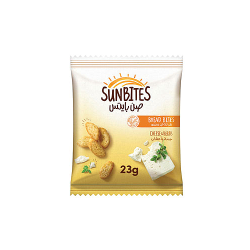 Sunbites Bread Bites Cheese & Herbs Snack 23g