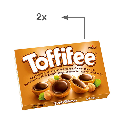 Storck Toffifee Hazelnut Cramel With Creamy Nougat Candy And Chocolate 2x125g