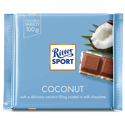 Ritter Sport Coconut Chocolate 100gm