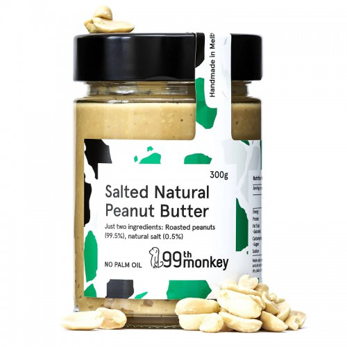 99th Monkey Salted Natural Peanut Butter 325g