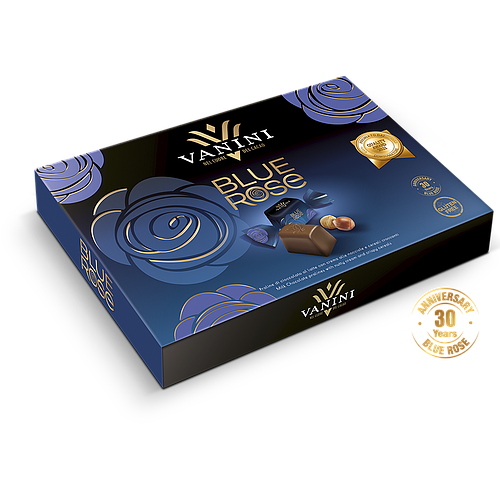 Vanini Blue Rose Milk Chocolate Gift Box 255gm