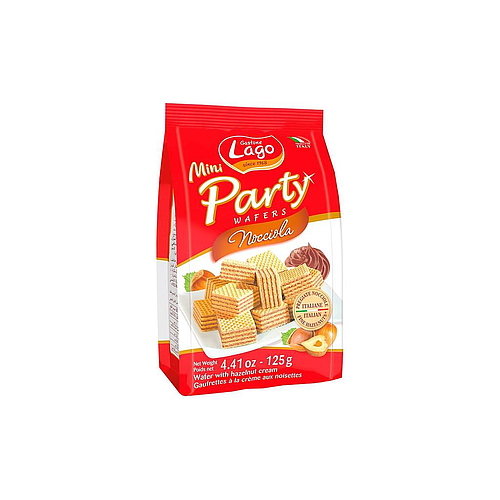 Lago Mini Party Wafers With Hazelnut Cream 125g