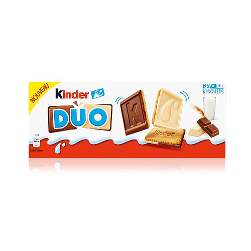 Kinder Duo - Biscuits covered with white and milk chocolate 150 g
