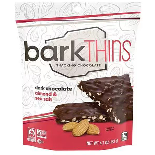 Bark Thins Dark Chocolate Almond & Sea Salt 133g