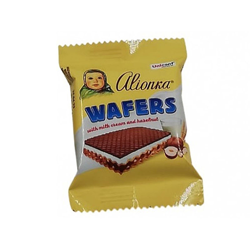 Alionka Wafers Milk Cream & Hazelnut 20gm