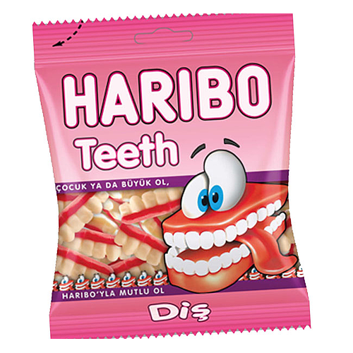 Haribo Teeth Jelly 80g