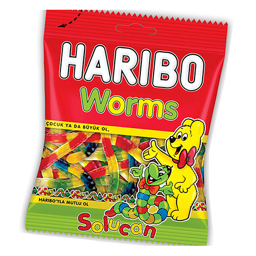 Haribo Worms Jelly 80g