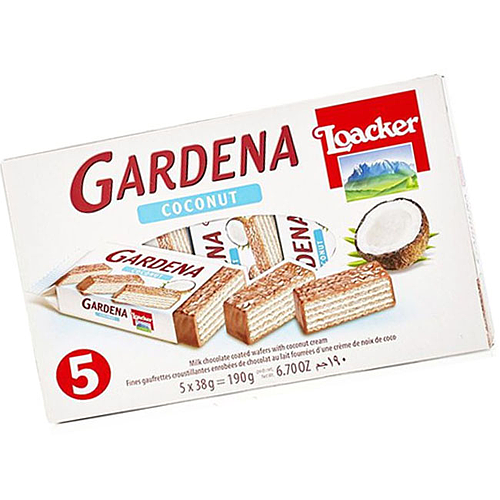 Loacker Gardena Coconut Wafer 5x38g