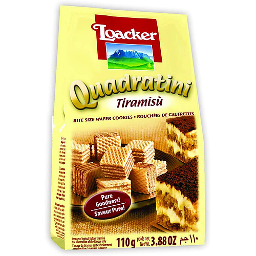 Loacker Quadratini Tiramisu Wafer 110g