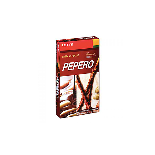 Lotte Pepero Peanut Biscuit With Chocolate 36g