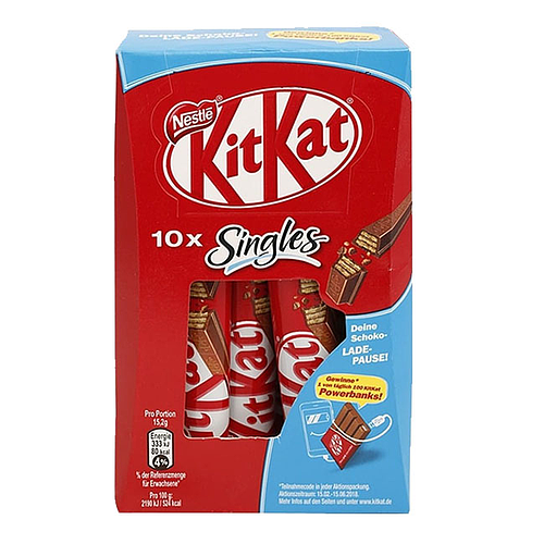 Nestle Kitkat Singles Chocolate 152g