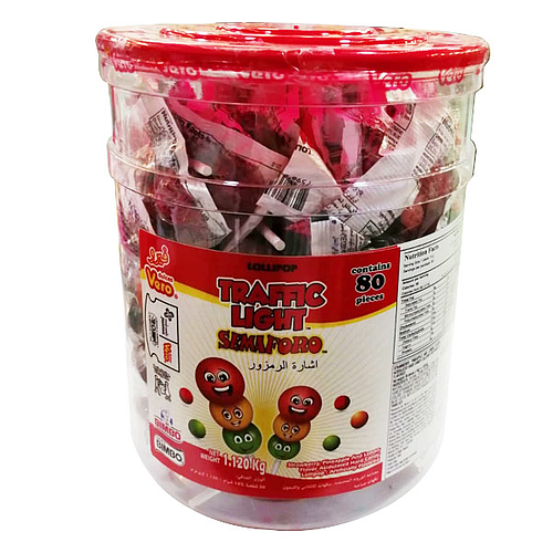 Vero Traffic Light lollipop 80x14g