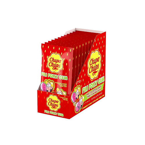 Chupa Chups Filifolly Strawbrry Cotton Candy Gum 11g