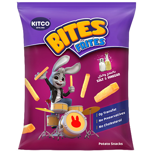 Kitco Bites Frites Salt & Vinegar Potato 18g