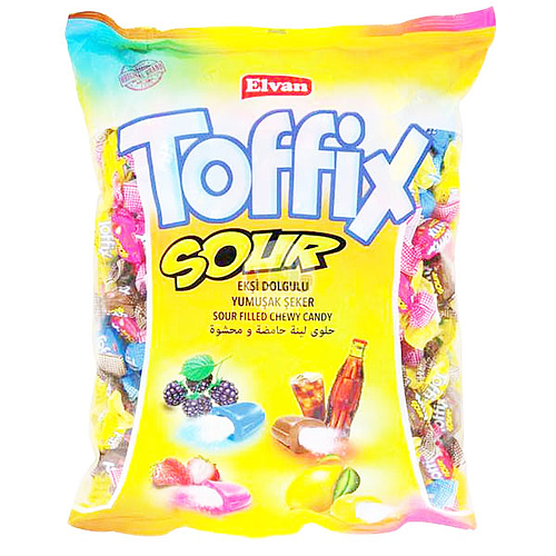 Elvan Toffix Sour Chew Candy 1kg