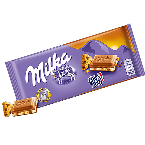 شوكولاته ميلكا شيبس اهوي 100ج