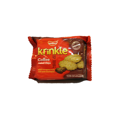 Monesco Krinkle Baked Chips Coffee Biscuit 40g