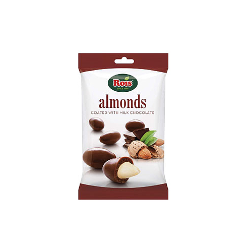 Rois Almonds Coated With Milk Chocolate 80g