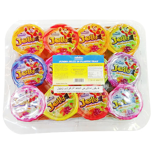 Donald Jelly Fruits Plastic Tray 24x75g 