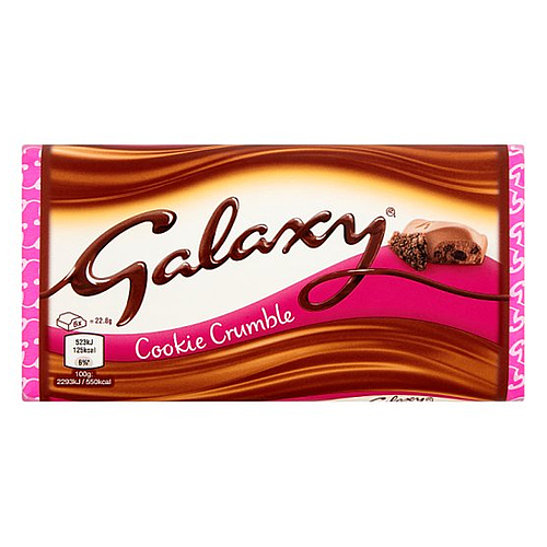 Galaxy Cookie Crumble Chocolate Bar 114g
