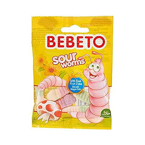 Bebeto Sour Worms 18g