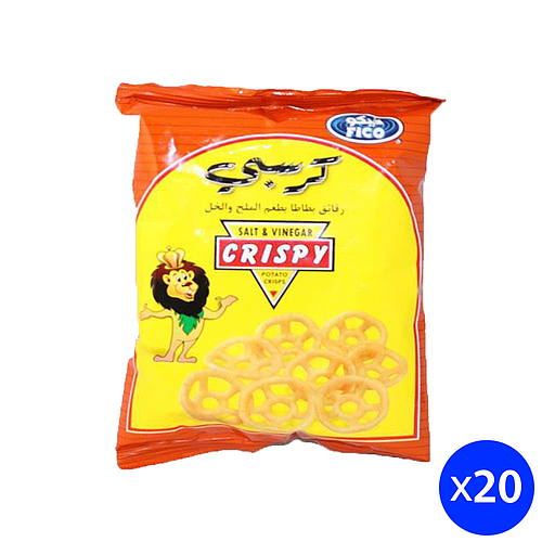بفك فيكو كرسبي ملح وخل20*15ج