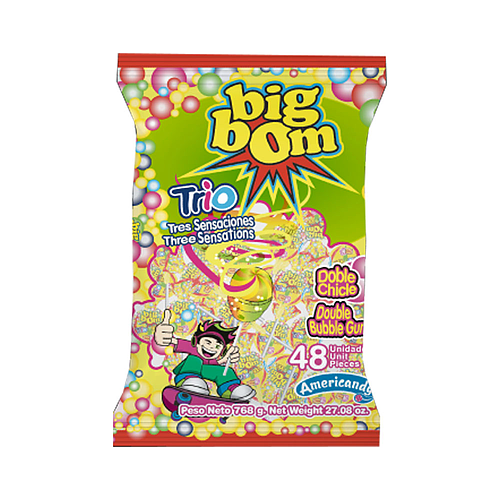 Big Bom XXL Trio Lollipop 48x25g