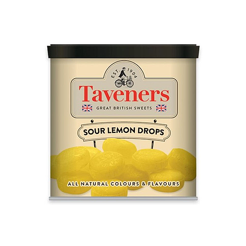 Taveners Sour Lemon Drops Candy 200g