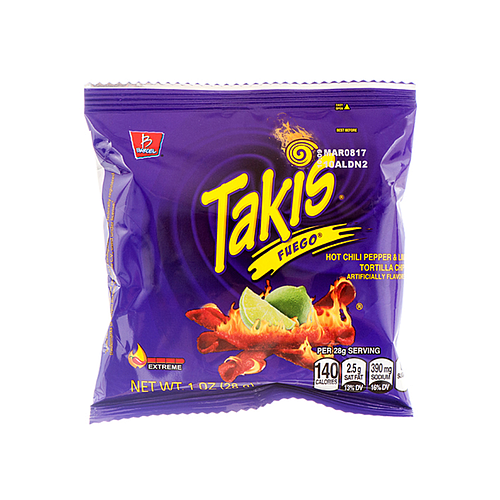 Barcel Takis Fuego Hot Chili & Lime Chips 28g