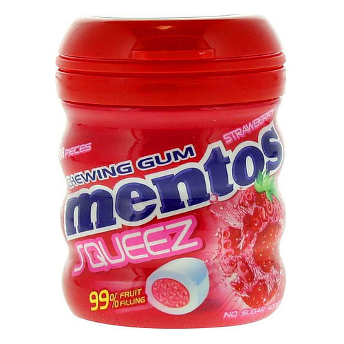 Mentos Squeez Strawberry Gum 90g