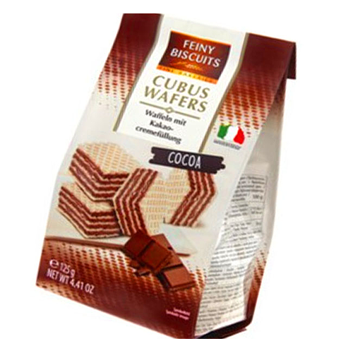 Feiny Biscuits Wafers Cocoa 125g