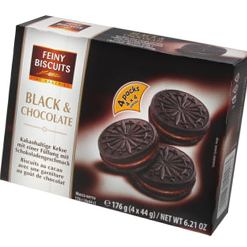 Feiny Biscuit Black & Chocolate 176g (4x44g)