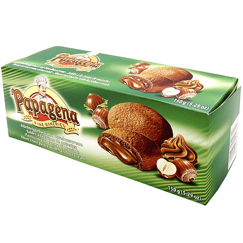 Papagena Hazelnut Cream Filling Biscuit 150g
