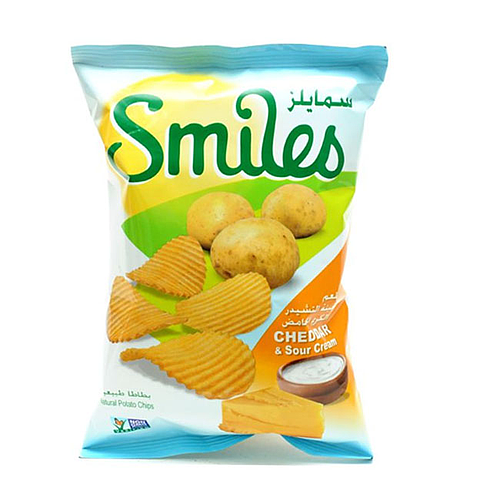 Fico Smiles Potato Chips Cheddar & Sour Cream Potato 16g