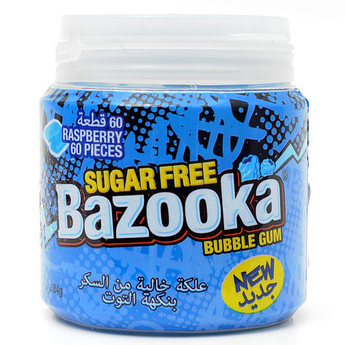 Bazooka Bubble Gum Raspberry Candy 84g