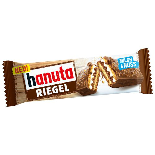 Ferrero Hanuta Riegel Milch & Nuss Chocolate 34.5g