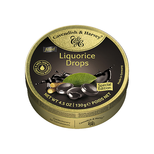 Cavendish & Harvey Liquorice Drops Candy 130g
