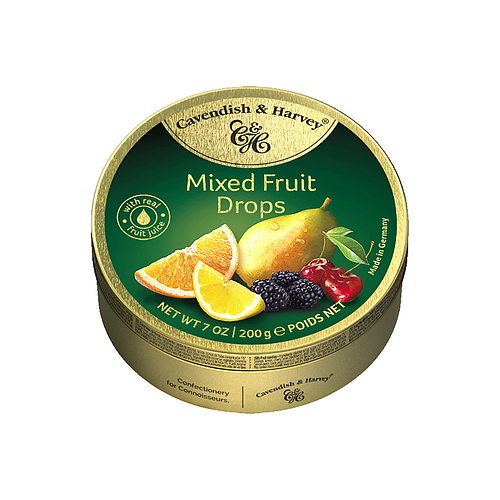 Cavendish & Harvey Mixed Fruit Drops Candy 200g