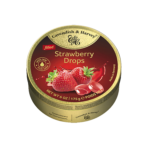 Cavendish & Harvey Strawberry Drops Candy 175g