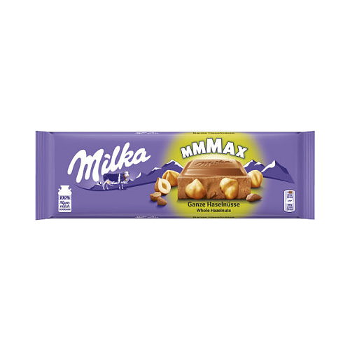 Milka Max Ganze Haselnusse Whole Hazelnuts Chocolate 270g