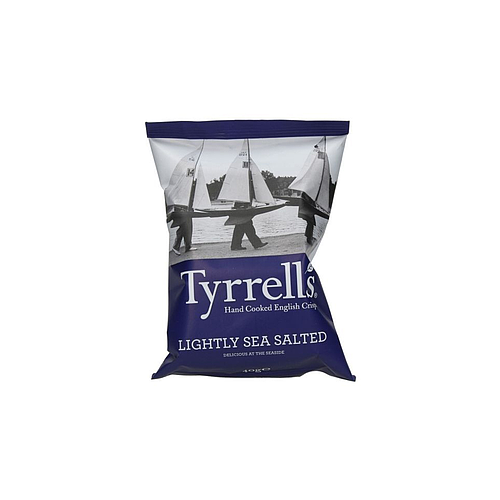 Tyrrells English Crisps Lightly Sea Salted Potato 40g