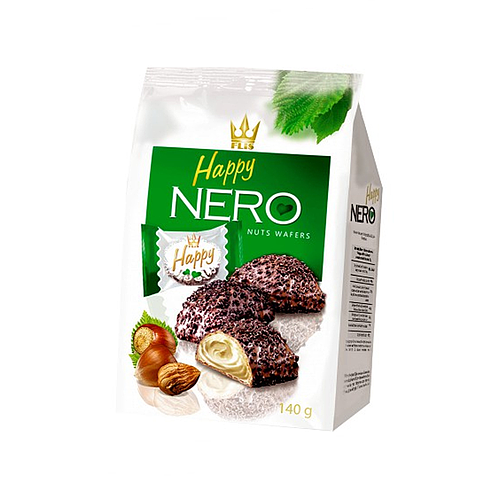 Happy Nero Nuts Wafers 140g