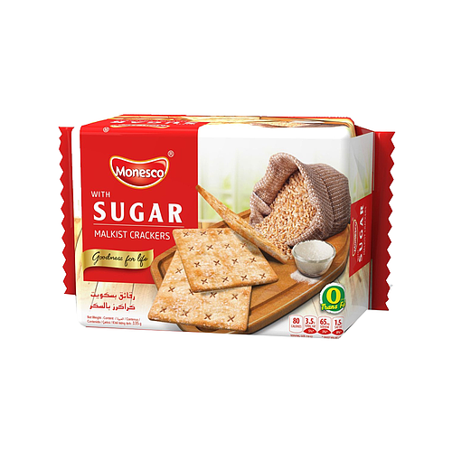 Monesco With Sugar Crackers Biscuit 135g