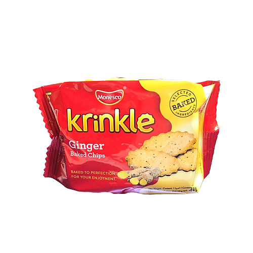 Monesco Krinkle Ginger Biscuit 40g