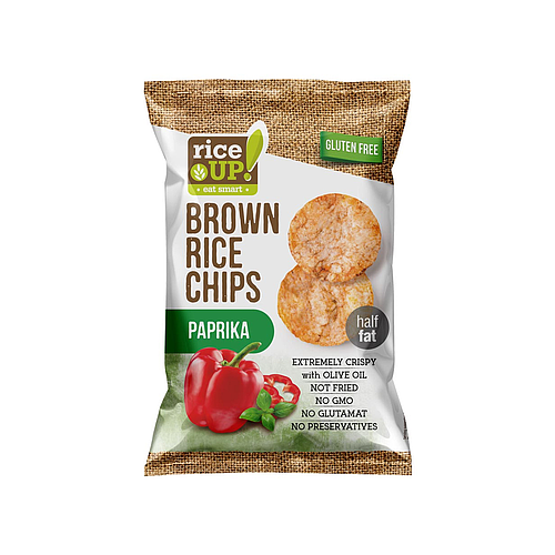 Rice Up Brown Rice Chips With Paprika 25g